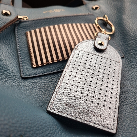 Henri Bendel Purse - Large, Blue and Gold - Picture 3 of 9